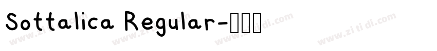 Sottalica Regular字体转换